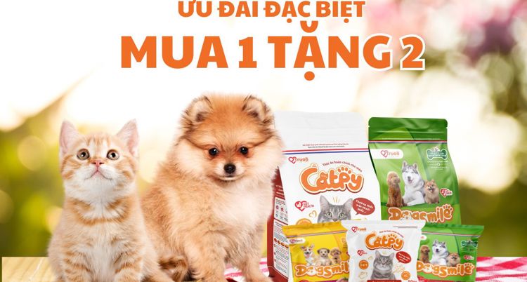 Ưu đãi đặc biệt tại ST VET - Mua 1 tặng 2 sản phẩm Catpy và DogSmile